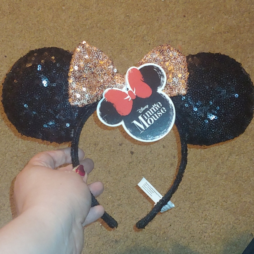 Rose Gold Minnie Mouse Disney Ears
